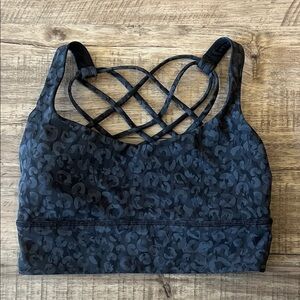 Lululemon Black Strappy Sports Bra